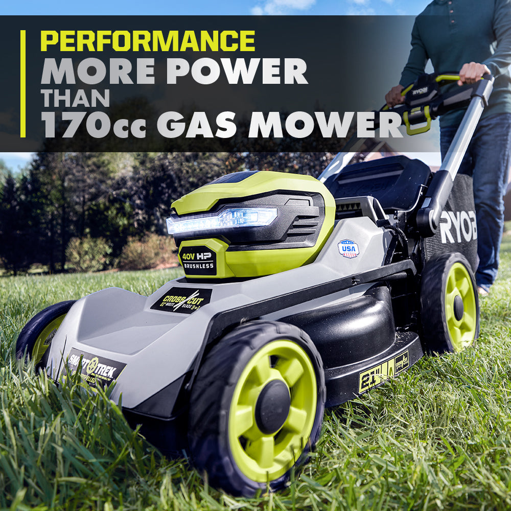 40V HP BRUSHLESS 21" SELF-PROPELLED MULTI-BLADE MOWER Image 4