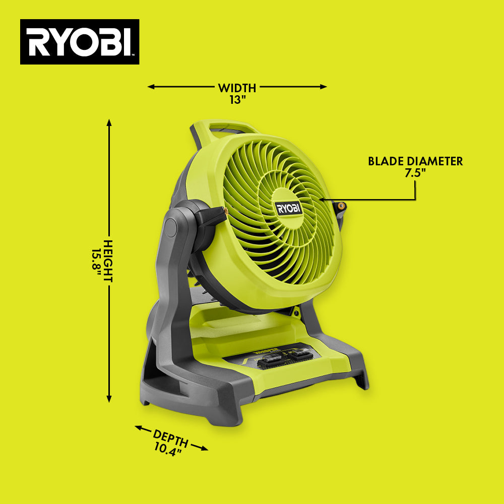 18V ONE+ WHISPER SERIES 7.5" BUCKET TOP MISTING FAN KIT Image 4