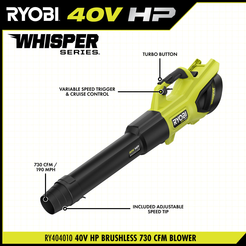 40V HP BRUSHLESS 730 CFM BLOWER KIT Image 4