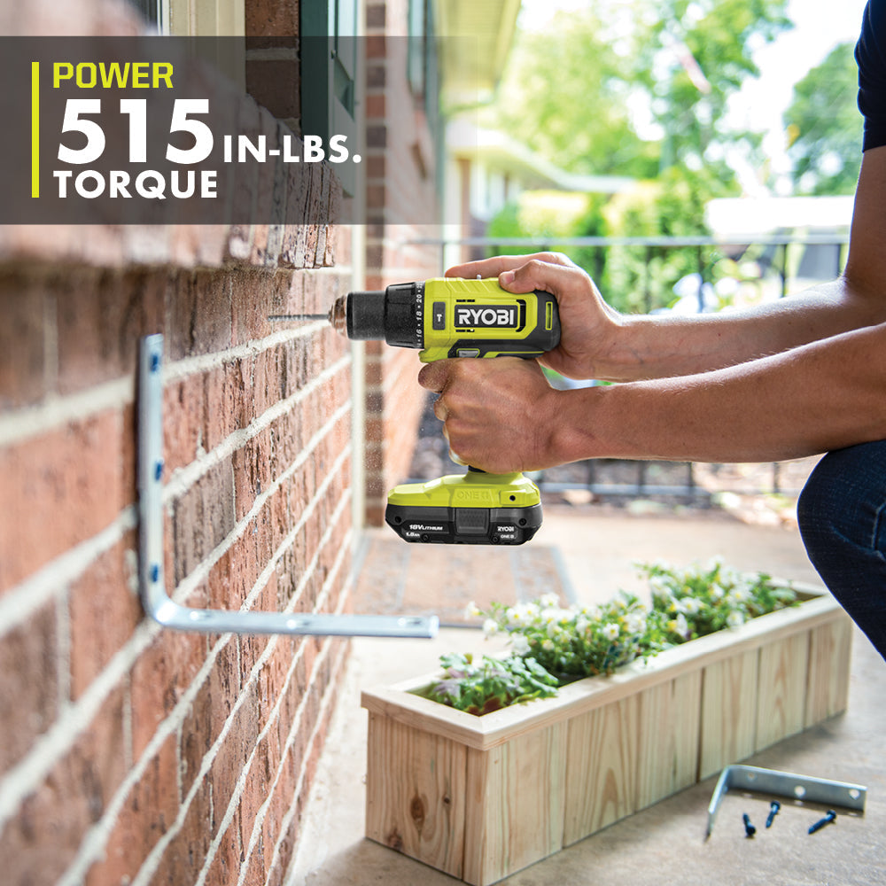 ONE+ 18V Cordless 1/2" Hammer Drill Kit image 5