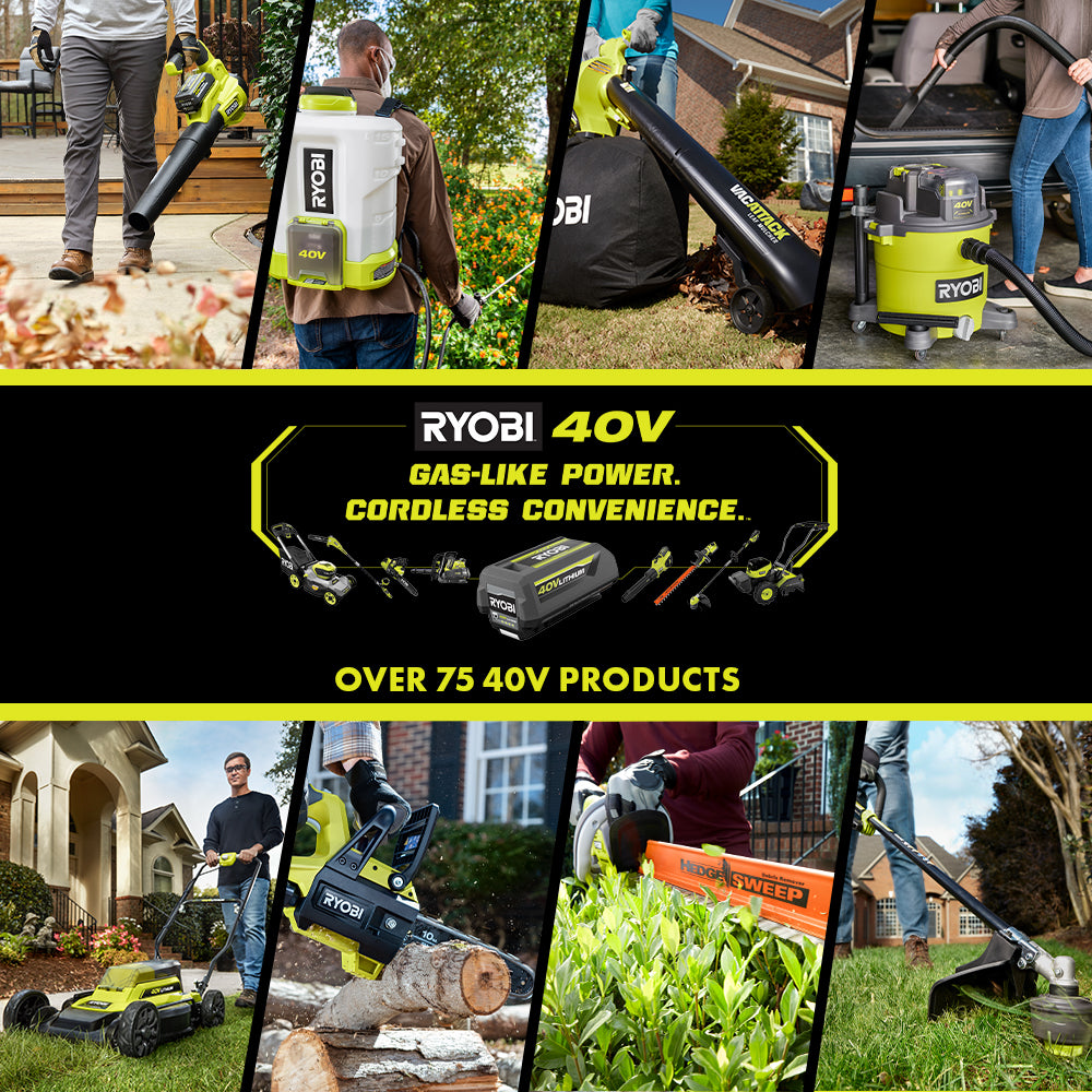 40V VAC ATTACK LEAF VACUUM/MULCHER KIT Image 8