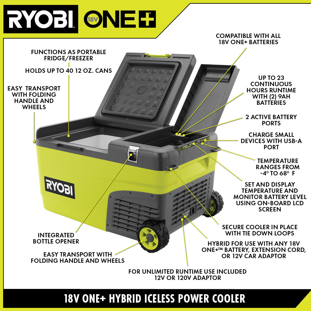 18V ONE+ 24Q Hybrid Power Cooler Image 2
