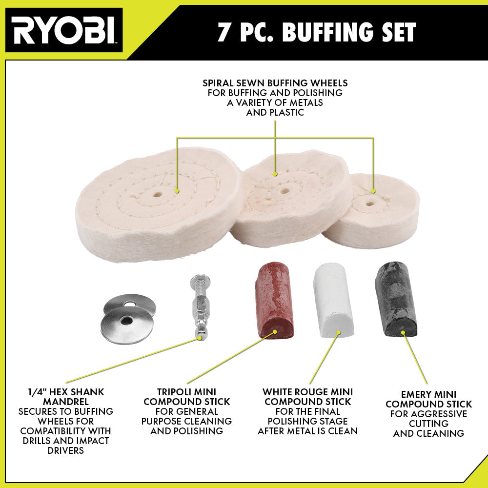 7 PC. Buffing Set Image 3