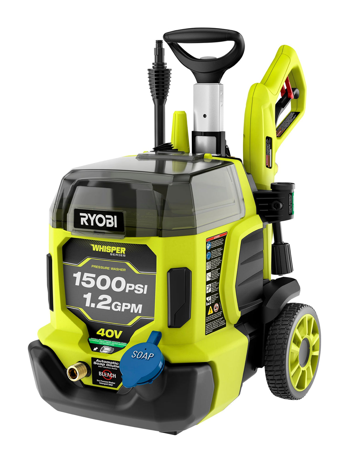 40V HP BRUSHLESS WHISPER SERIES 1500 PSI 1.2 GPM PRESSURE WASHER image