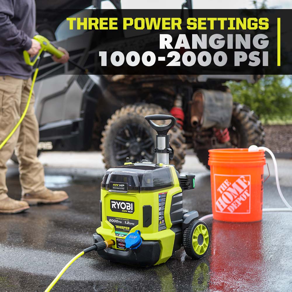 40V HP BRUSHLESS WHISPER SERIES 2000 PSI PRESSURE WASHER Image 7