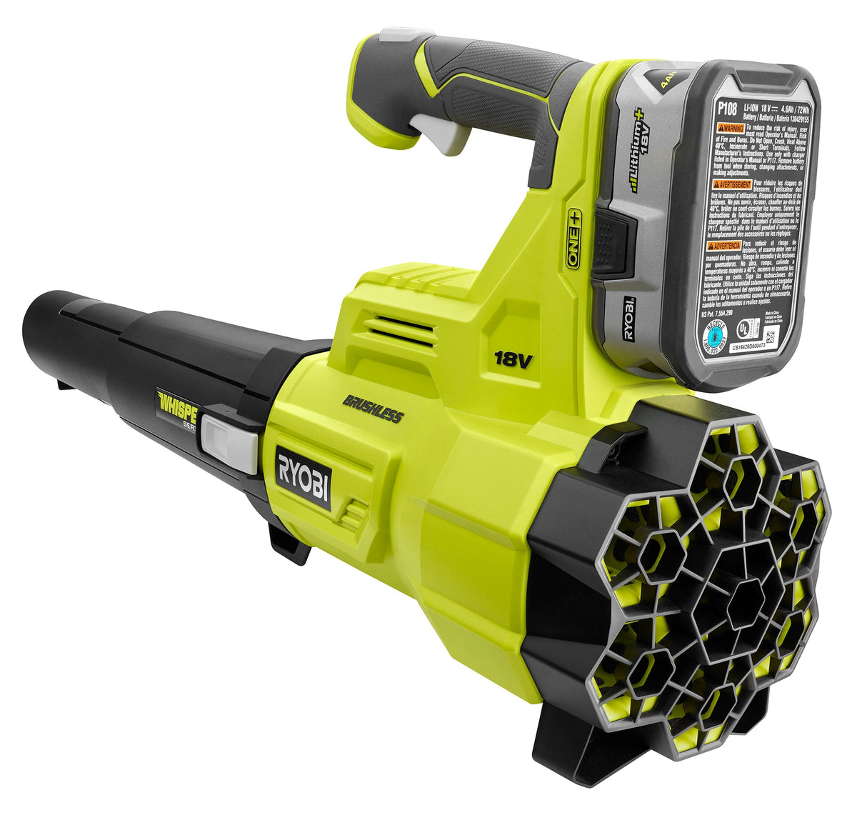 18V ONE+ BRUSHLESS 410 CFM Whisper Series Blower Kit Image 4
