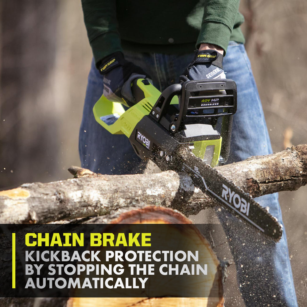 40V HP Brushless 18" Chainsaw - Tool Only Image 5