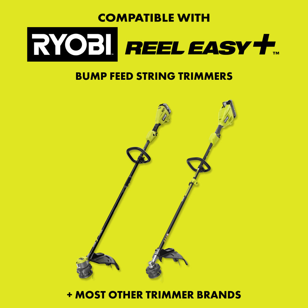REEL EASY+ 2-in-1 Pivoting Fixed Line and Bladed Head For Bump Feed Trimmers