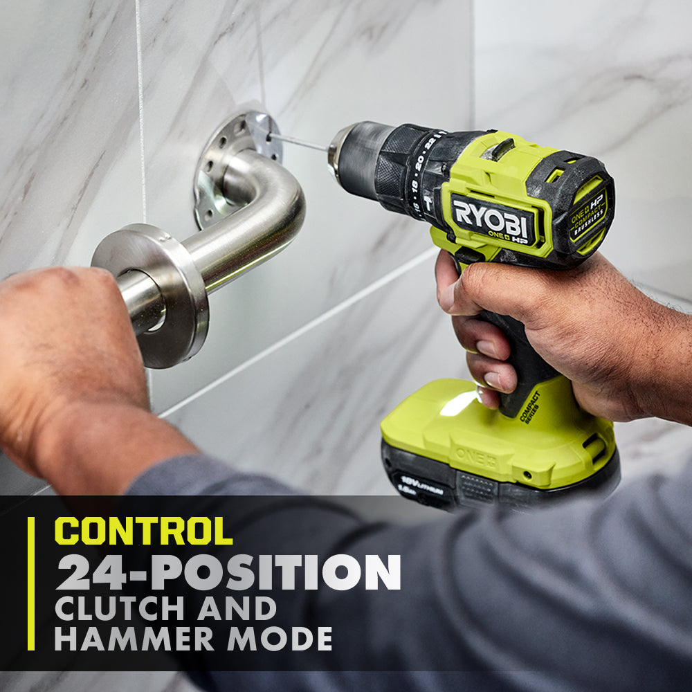 18V ONE+ HP Compact Brushless 1/2" Hammer Drill Kit