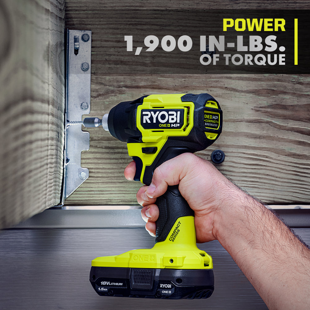 18V ONE+ HP Compact Brushless 1/4" Hex Impact Driver