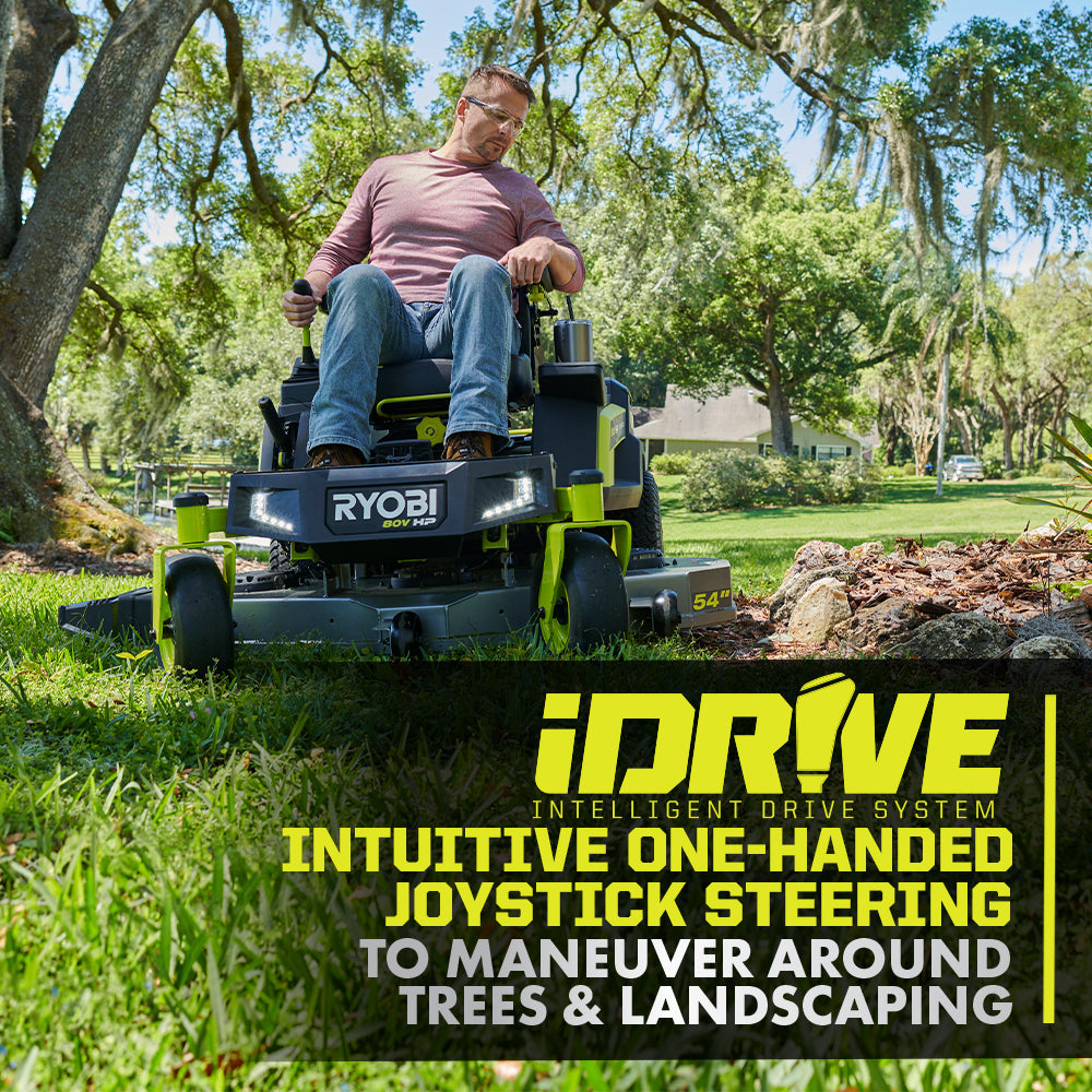 80V HP BRUSHLESS 54" LITHIUM ELECTRIC ZERO TURN RIDING MOWER Image 9