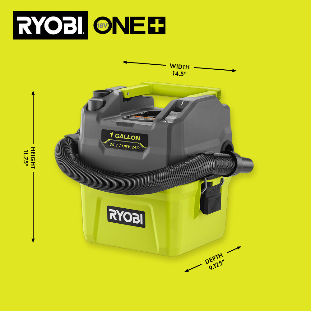 18V ONE+ 1 GALLON WET/DRY VACUUM Image 6
