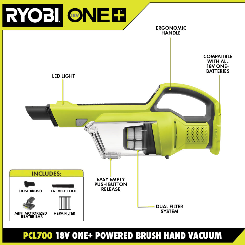 18V ONE+ POWERED BRUSH HAND VACUUM Image 2