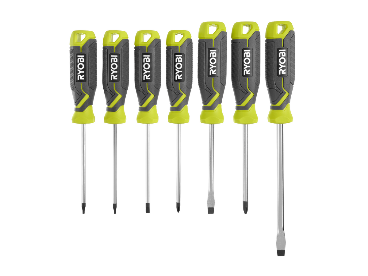 Screwdriver Set (7-Piece) with Cushion Grip Handles image