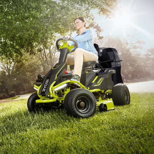 Electric Riding Mower Bagger Attachment Image 4