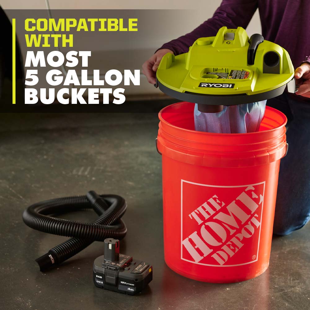 18V ONE+ BUCKET TOP WET/DRY VACUUM Image 4