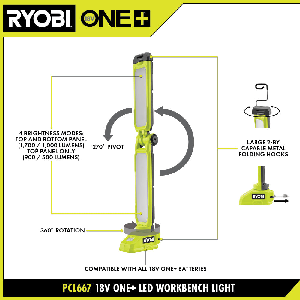 18V ONE+ LED WORKBENCH LIGHT Image 2