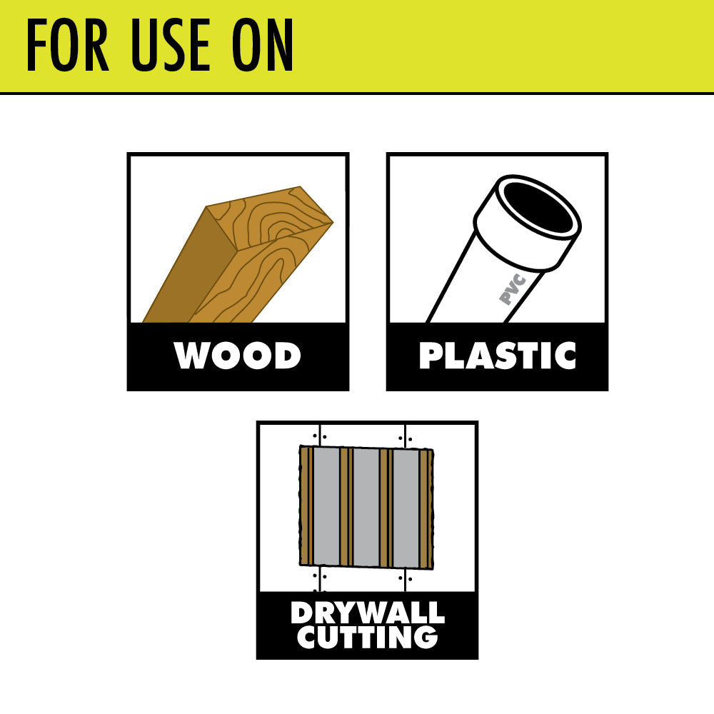 3 PC. Wood/Drywall Flush Cut Blade Set Image 2