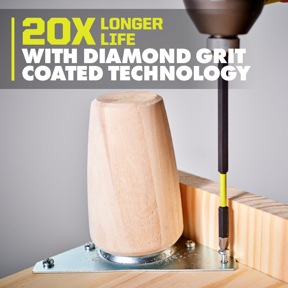 2 PC. 6" Diamond Grit Impact Drive Bits Image 4