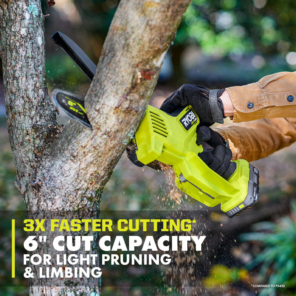18V ONE+ HP COMPACT BRUSHLESS 8" PRUNING CHAINSAW Image 2