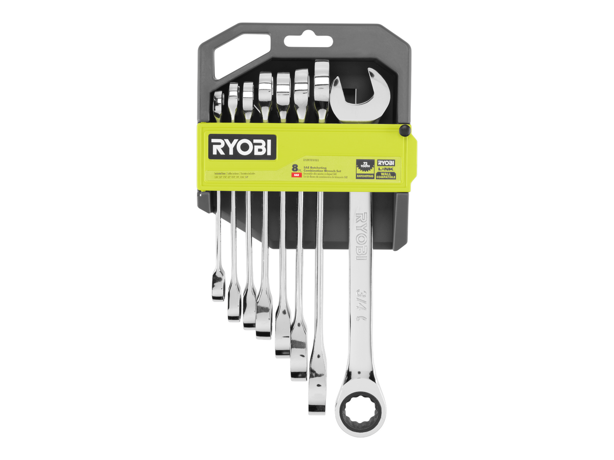 8 PC. SAE Ratcheting Combination Wrench Set  Image 2