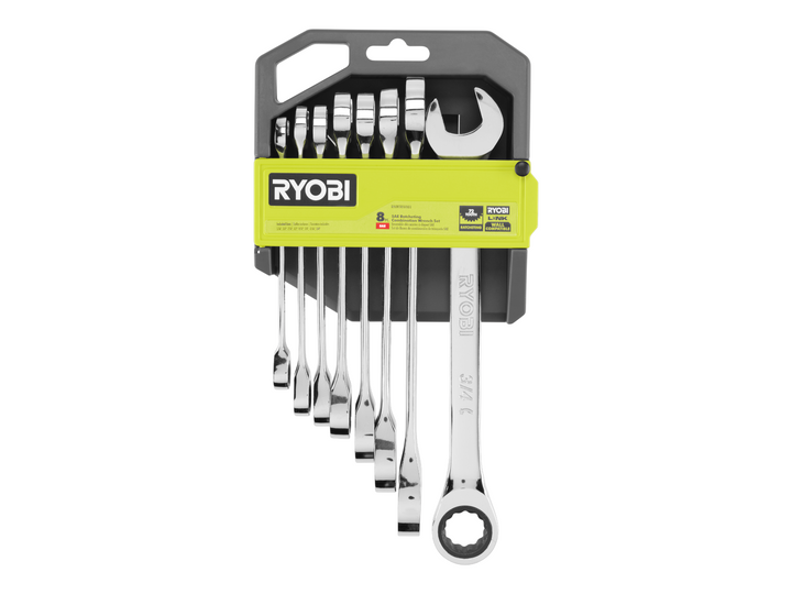 8 PC. SAE Ratcheting Combination Wrench Set  Image 2