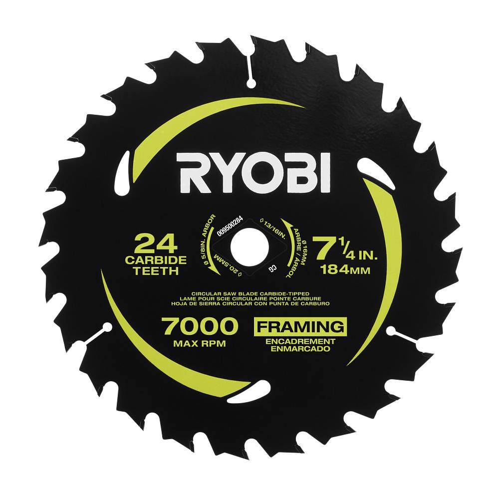 4 PC. 7-1/4" x 24T CARBIDE TEETH THIN KERF CIRCULAR SAW BLADE SET image