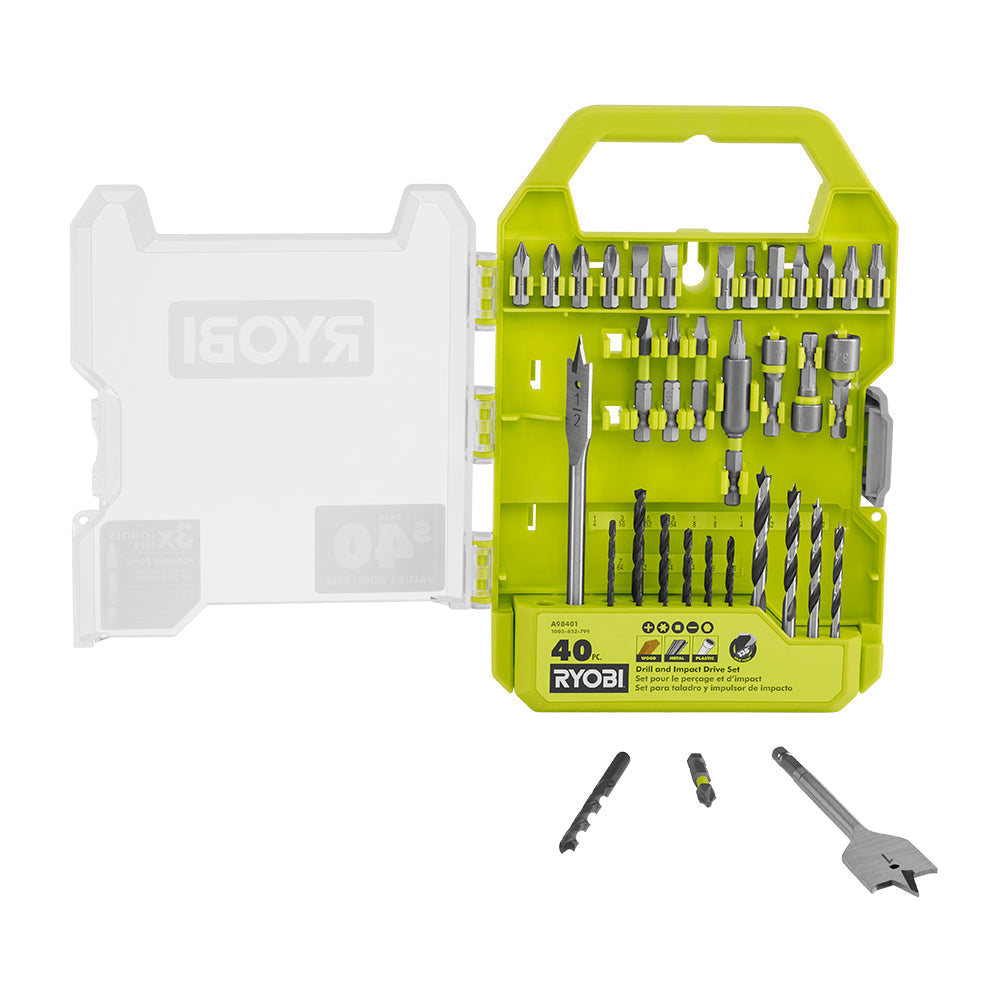 40 PC. DRILL AND IMPACT DRIVE SET Image 3